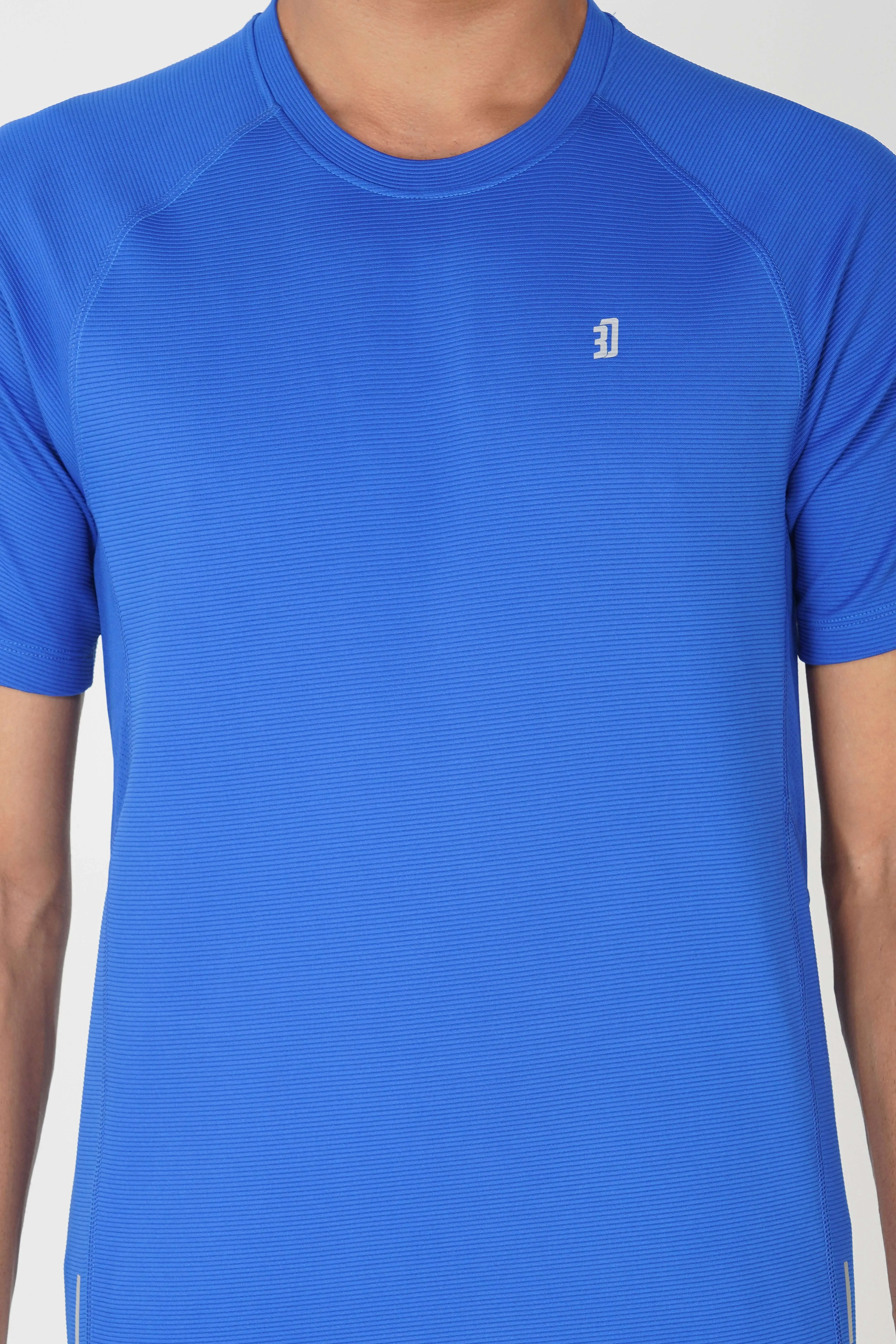 DoubleLayeredHem Evening Chic Men LightMesh Reflective Tshirt