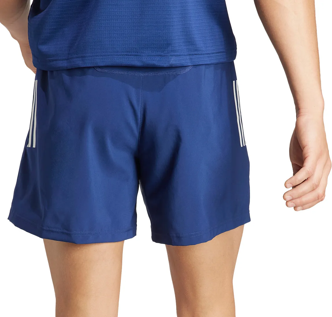 adidas Own The Run 5 Inch Mens Running Shorts - Blue On-the-Go Shorts UPFProtection