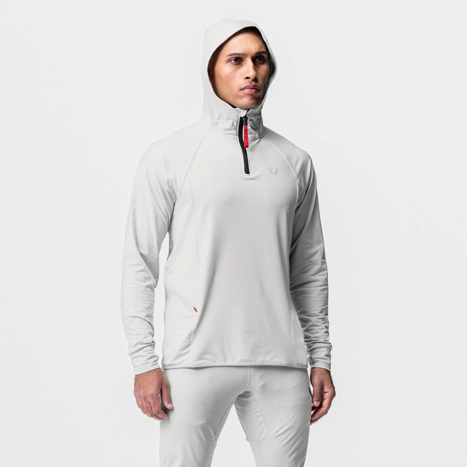 0682. Training Hoodie - Stone Low Profile Hood