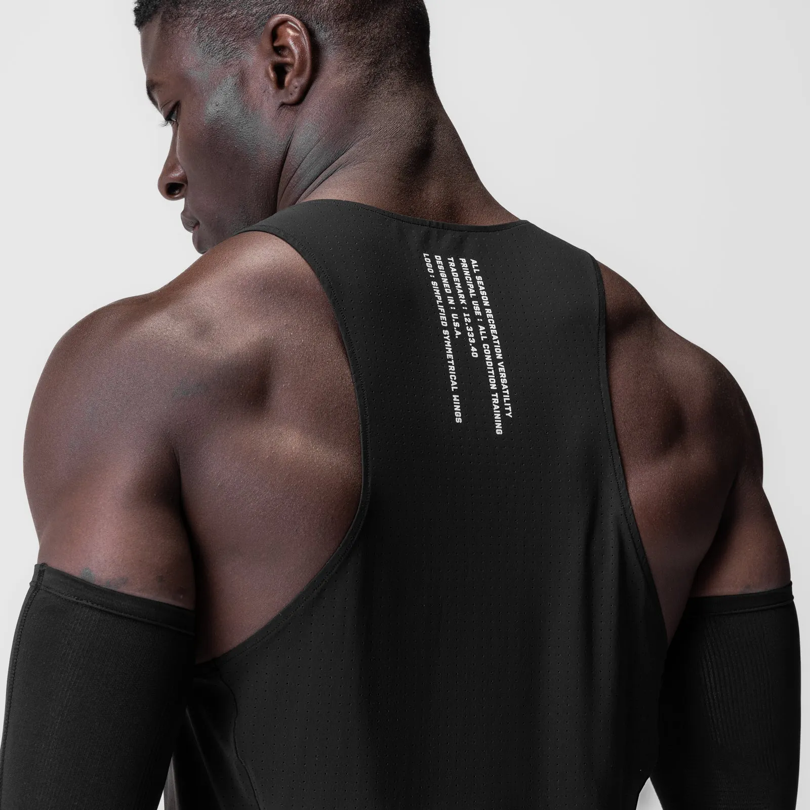 Light Soft 0949. Laser-Vent? Singlet Tank - Black