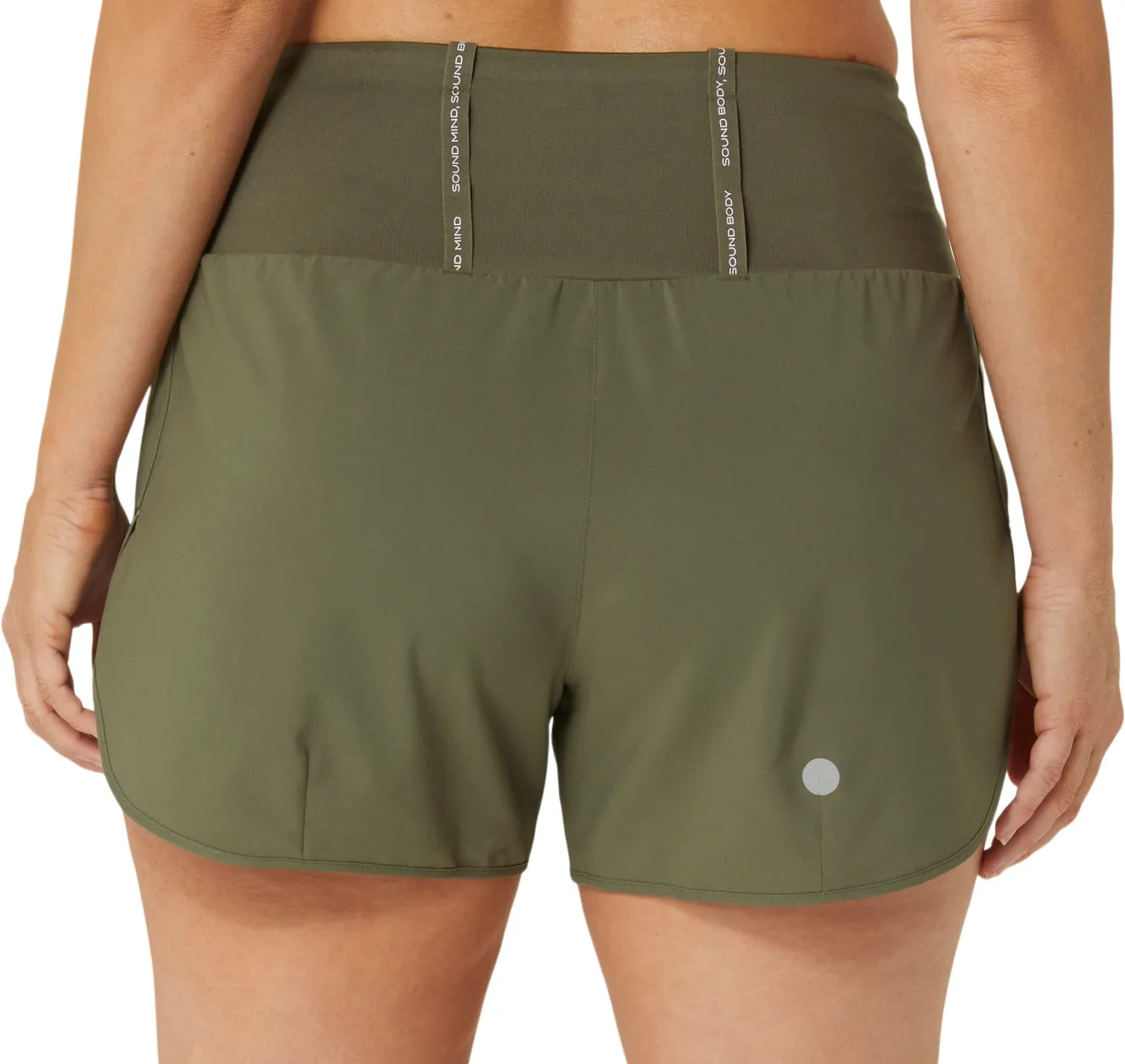 Asics Road 3.5 Inch Womens Running Shorts - Green teenagers Run Ready