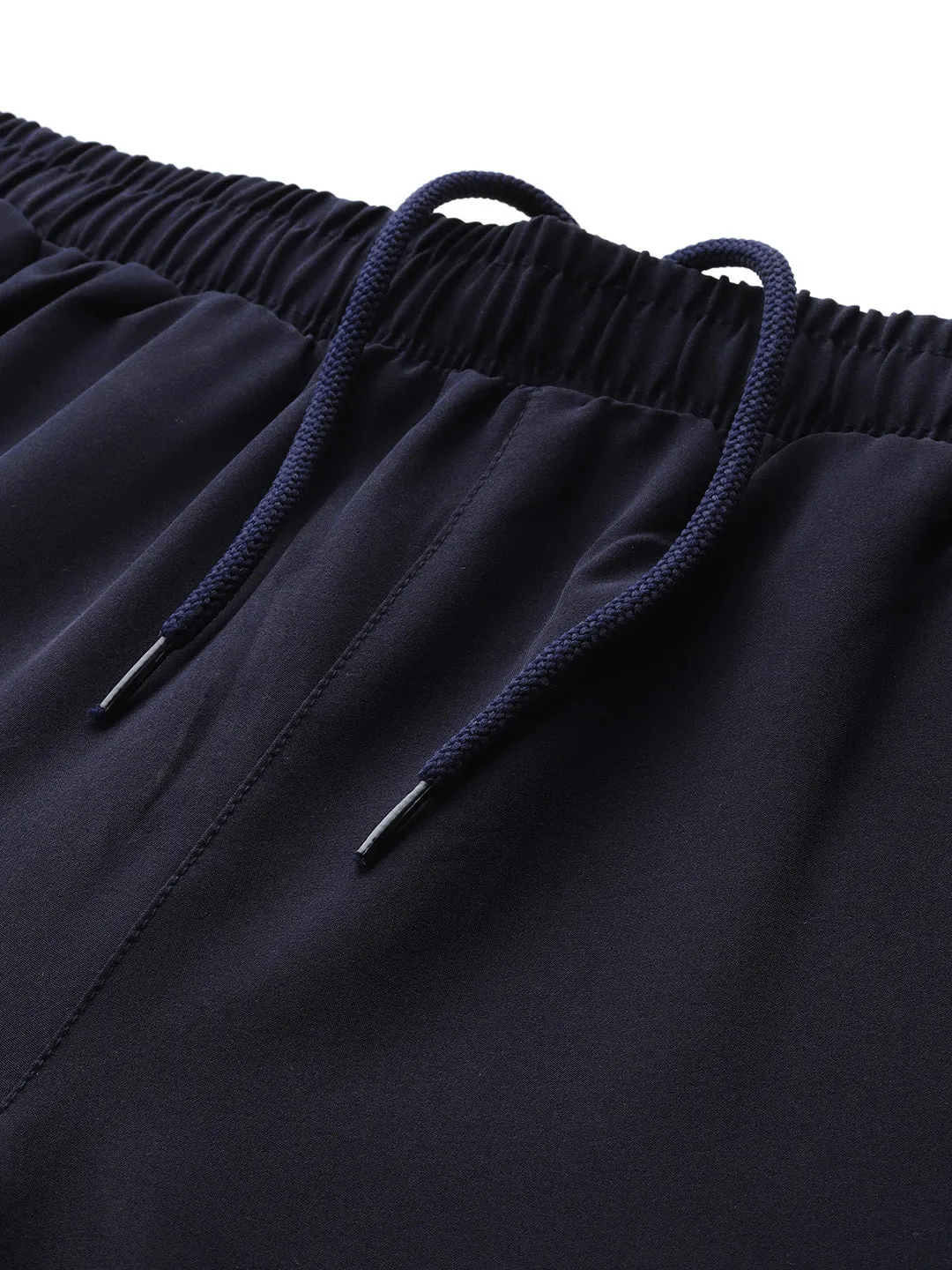 Cozy Stretch Hidden Pocket System Alcis Men Navy Blue Solid Track Pants