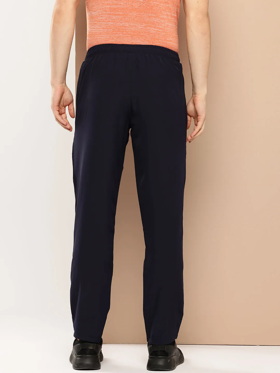 Easy Care Alcis Men Navy Blue Solid Track Pants