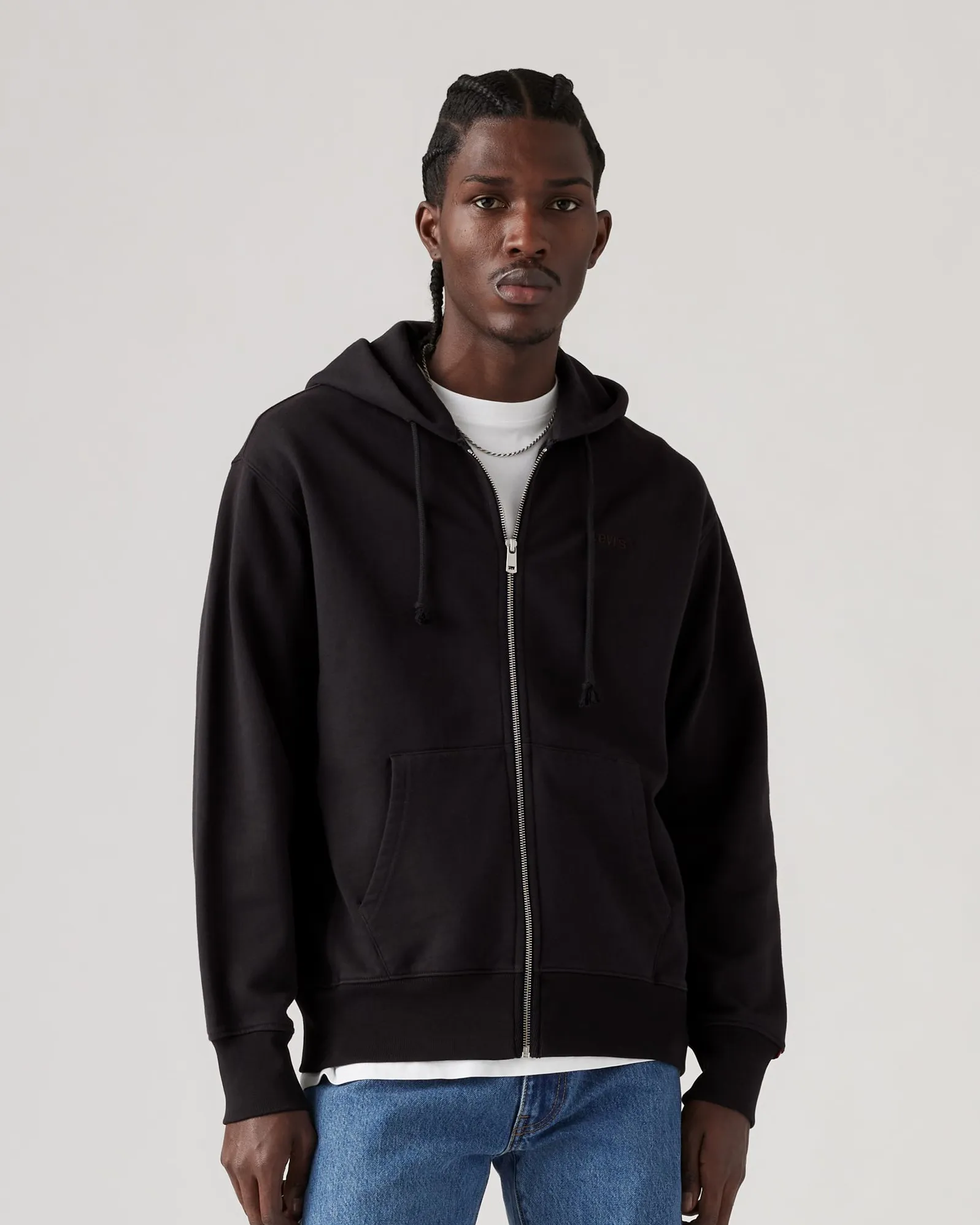 Levi's? Authentic Full Zip Hoodie - Black Agate GD Unisex Wear Elegant Vintage Lover Functional Casual