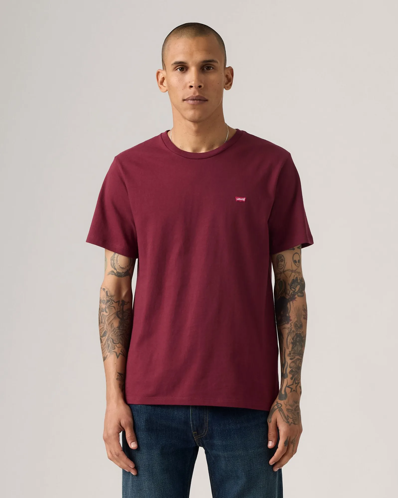 Levi's? Original HM Tee - Tawny Port Active Days Earthy Rainy Day City Walk