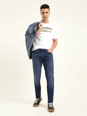 Men's 512 Indigo Slim Tapered Fit Mid Rise Jeans Street Mood Multi Pocket Design