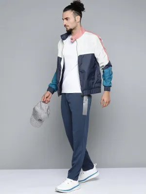 Alcis Men Navy Blue Solid Track Pants Air Comfort Flexible Motion