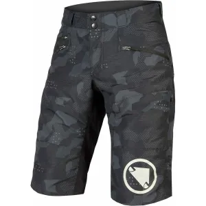 Endura SingleTrack II Mens Baggy Cycling Shorts - Black Camo Urban Outfit Quick Release Fastener
