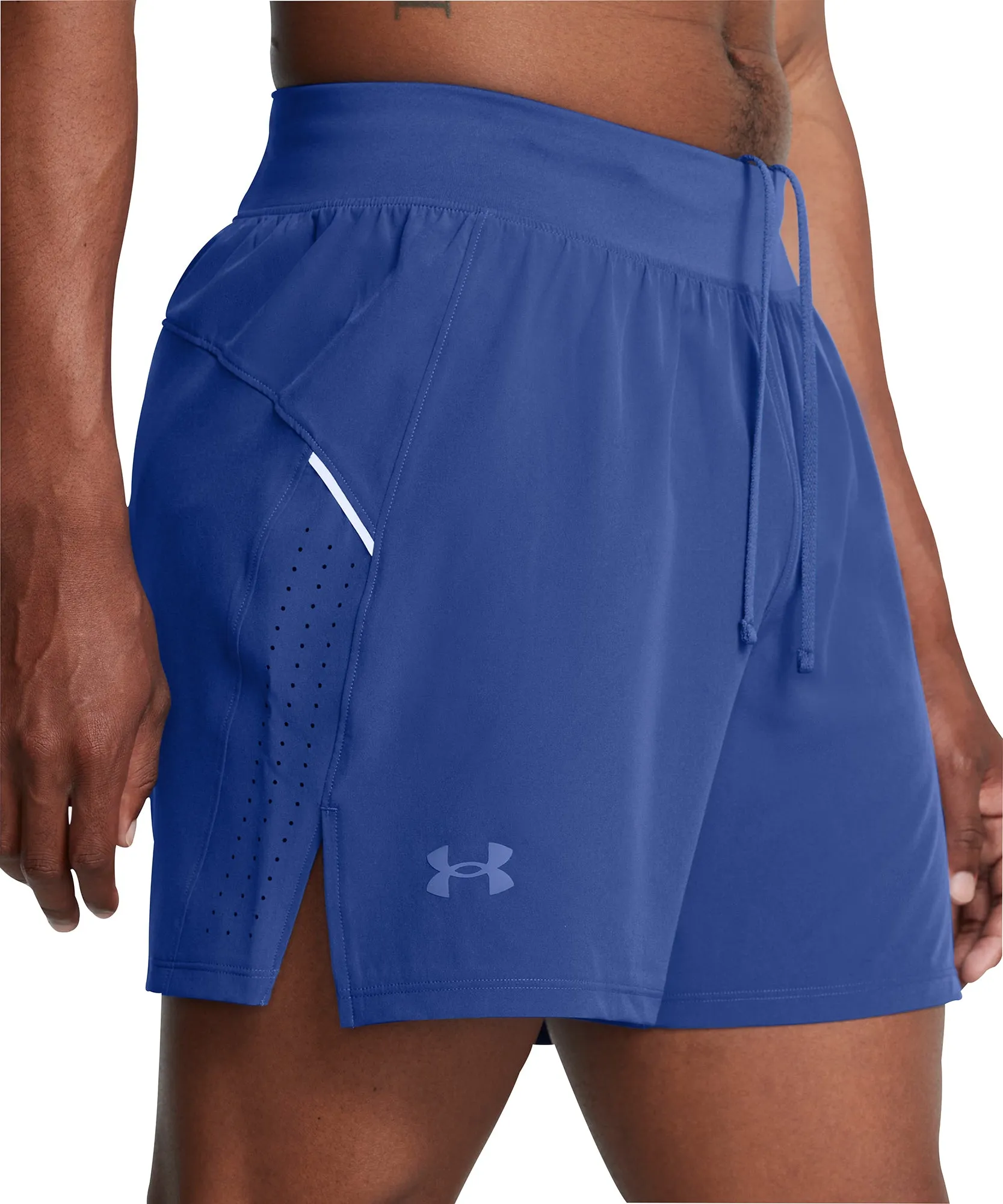 Travel Shorts Durable Feel Under Armour Launch Pro 5 Inch Mens Running Shorts - Blue