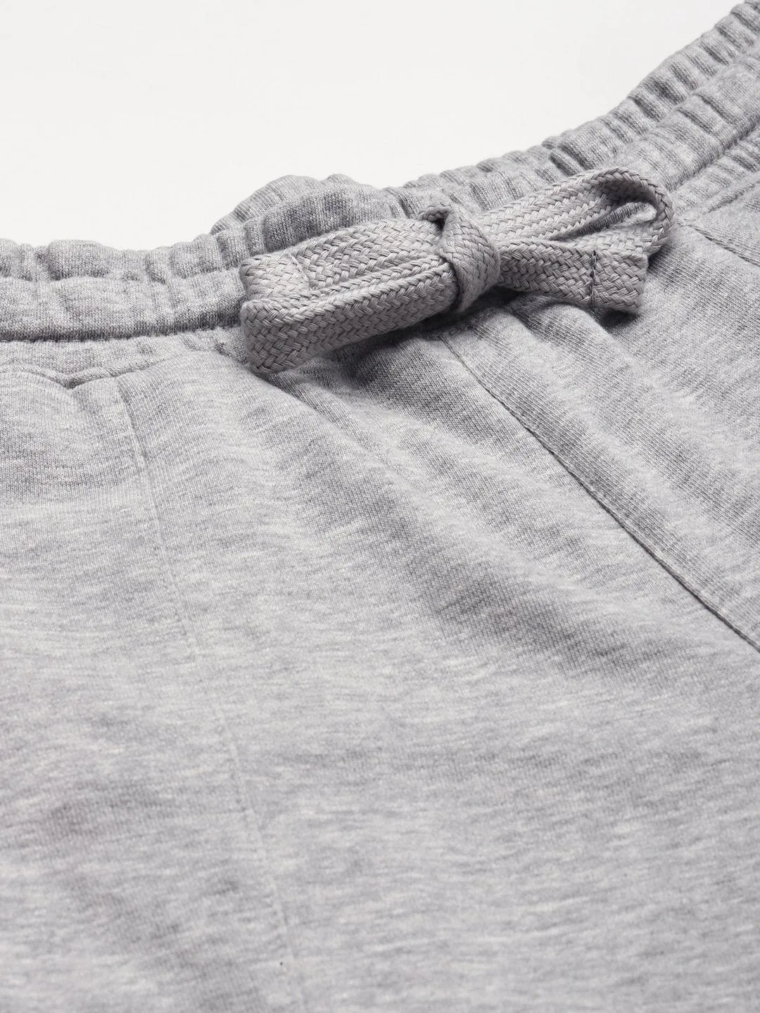 Anti Pilling Finish Odor Control Tech Alcis Men Grey Melange Solid Slim Fit Joggers