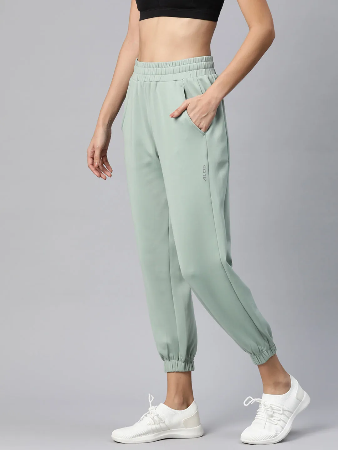 Convertible legs Anti Chafe Lining Alcis Women Regular Fit Elite Motion Jogger Track Pants