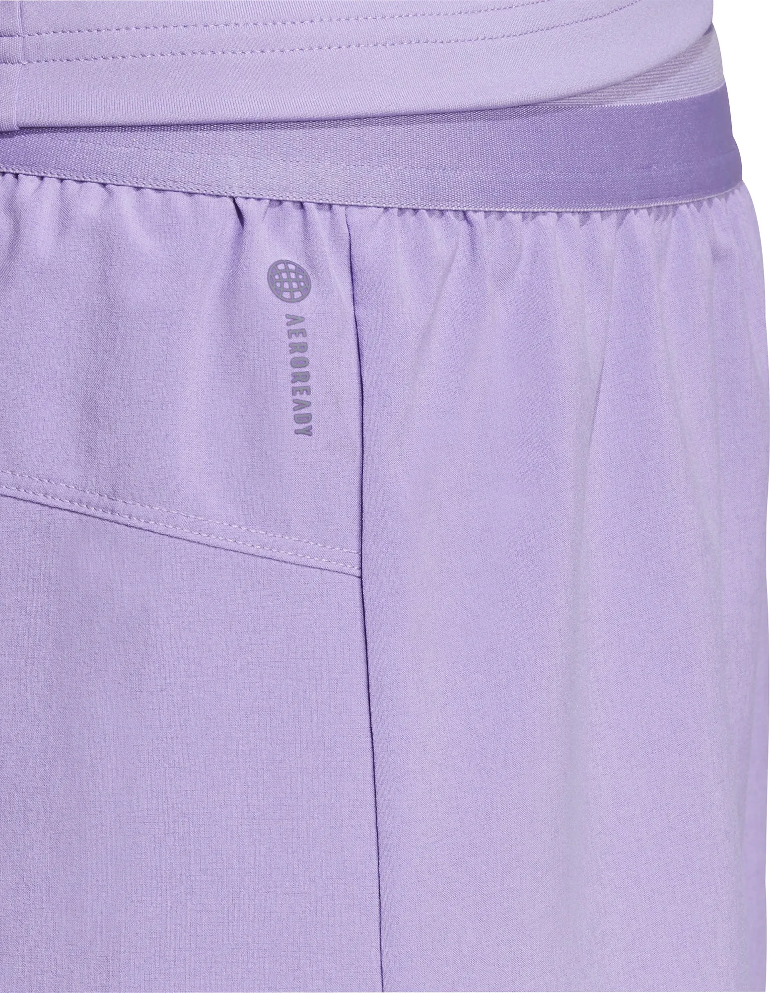 Light Stretch Eco Friendly Fabric adidas Hyperglam Pacer Womens Training Shorts - Purple