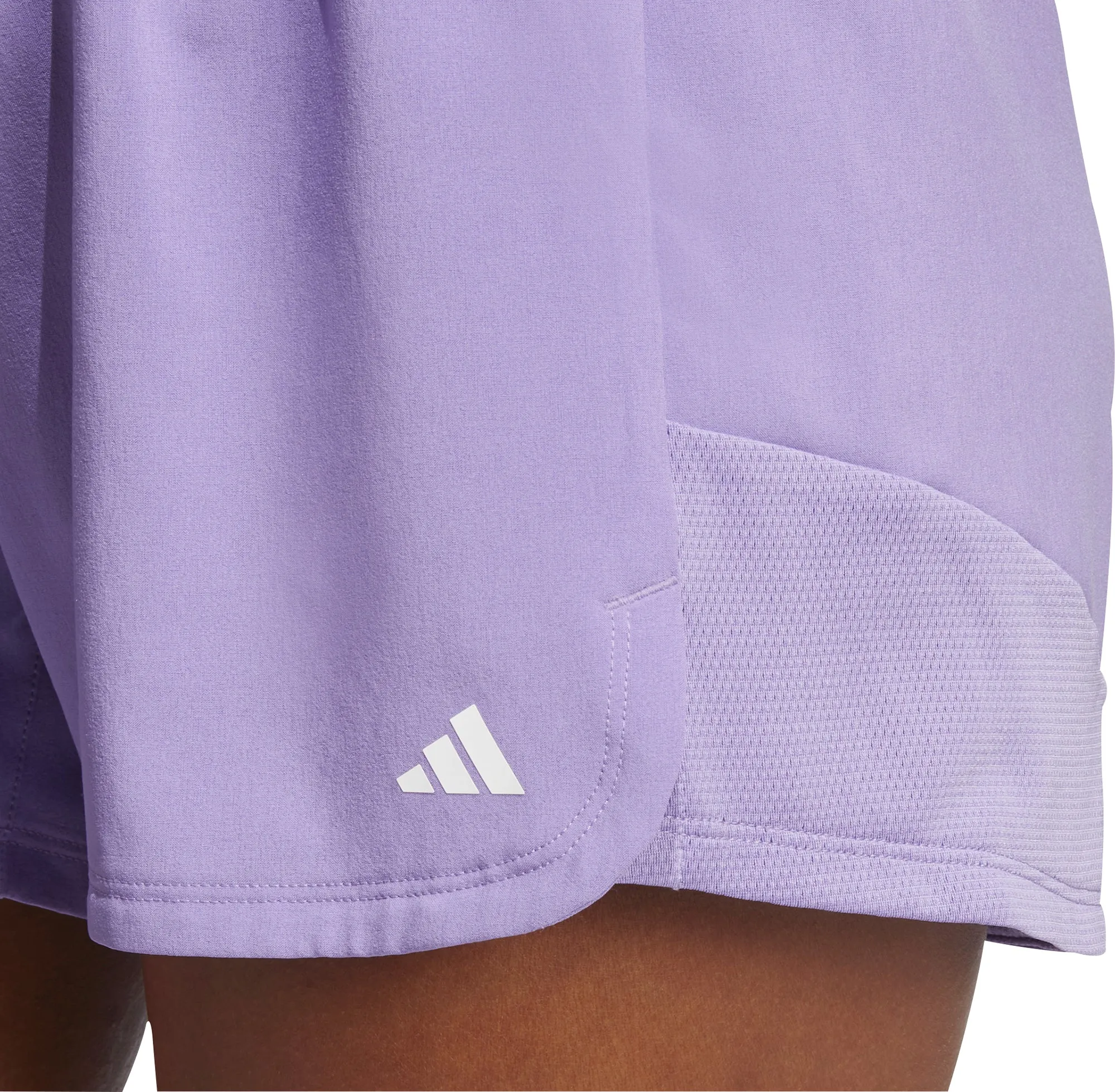 Hypoallergenic Lining adidas Hyperglam Pacer Womens Training Shorts - Purple