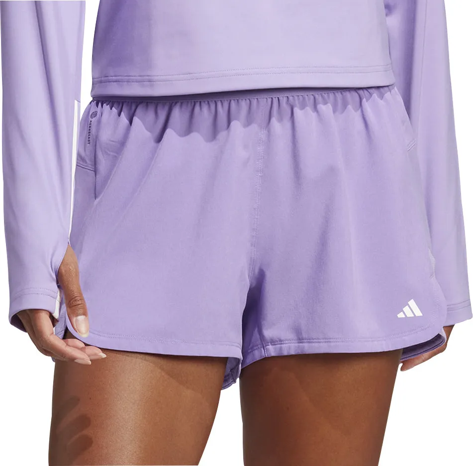 date night look adidas Hyperglam Pacer Womens Training Shorts - Purple