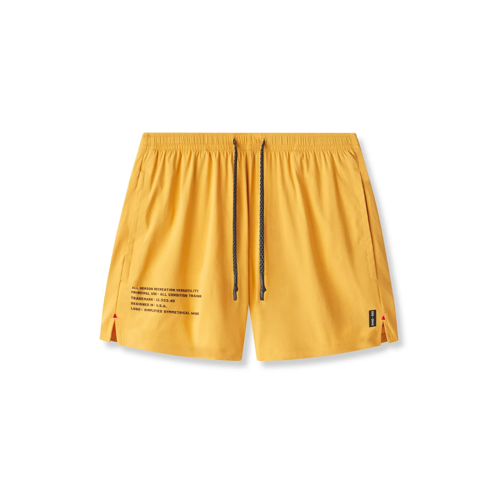 Athletic Look Retroreflective Accents 0942. Aerotex? 5" Training Short - Amber