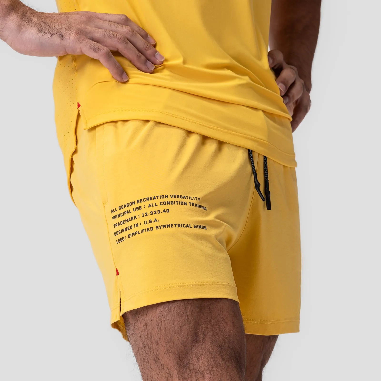 Sporty Chic skateboarding gear 0942. Aerotex? 5" Training Short - Amber