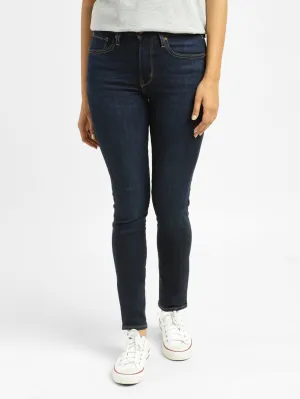 Quick Wash Women's 721 Blue Skinny Fit Mid Rise Jeans