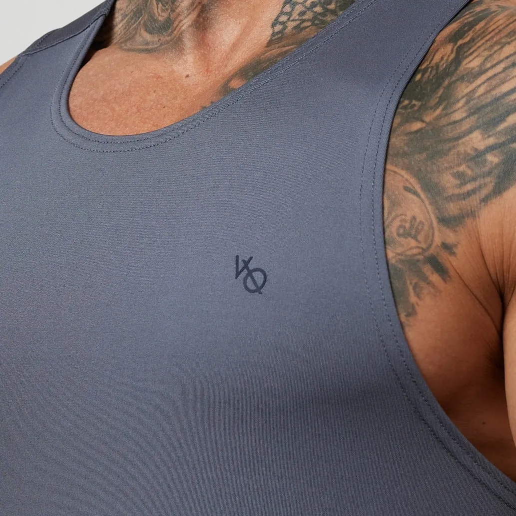 Enhanced Ventilation Vanquish Essential Denim Blue Performance Tank Top