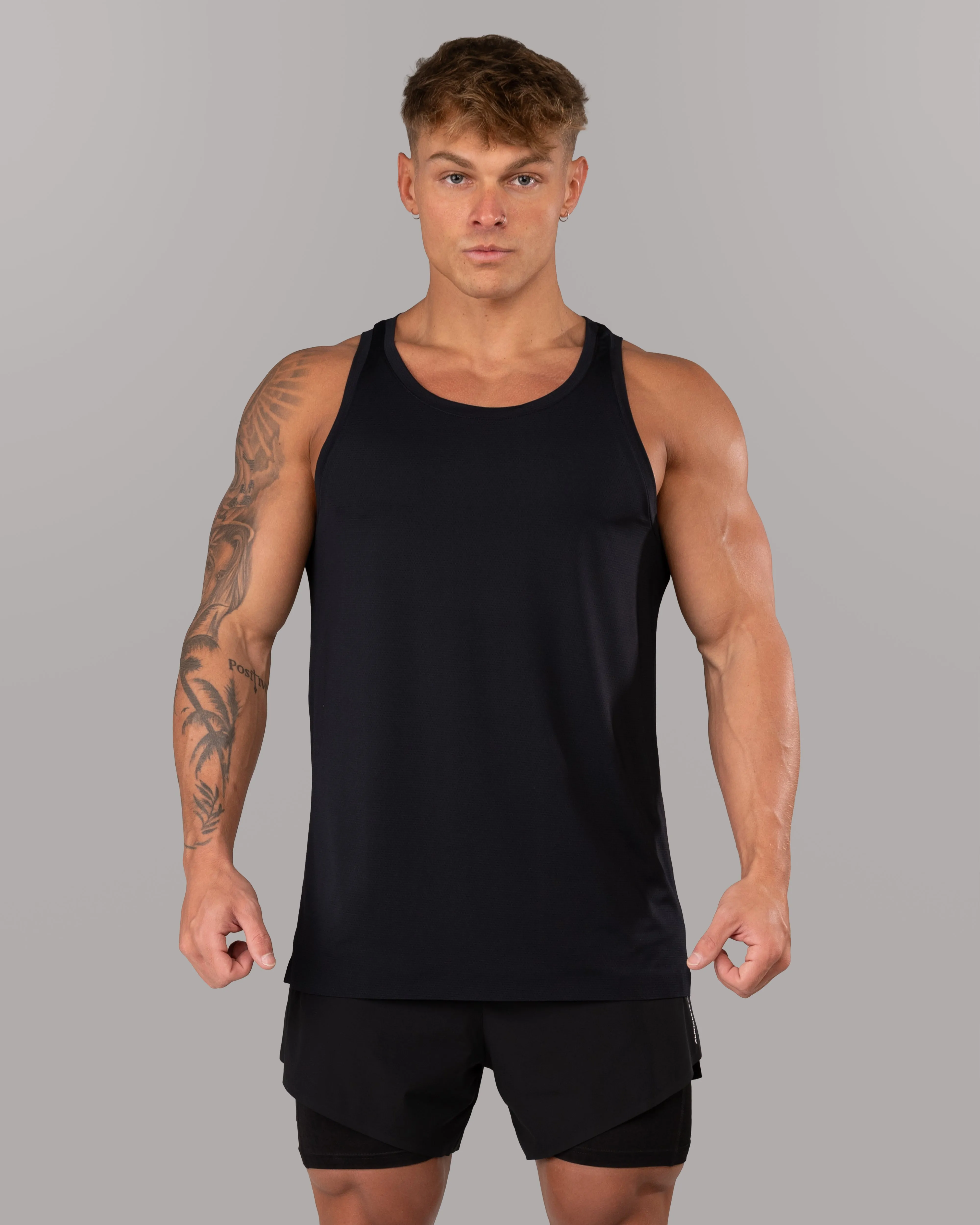 Racer Tank - Black Modular Design Stay Easy