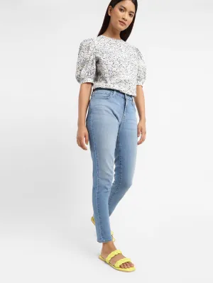 Family Style Casual Work Meeting Women's 710 Blue Skinny Fit Mid Rise Jeans