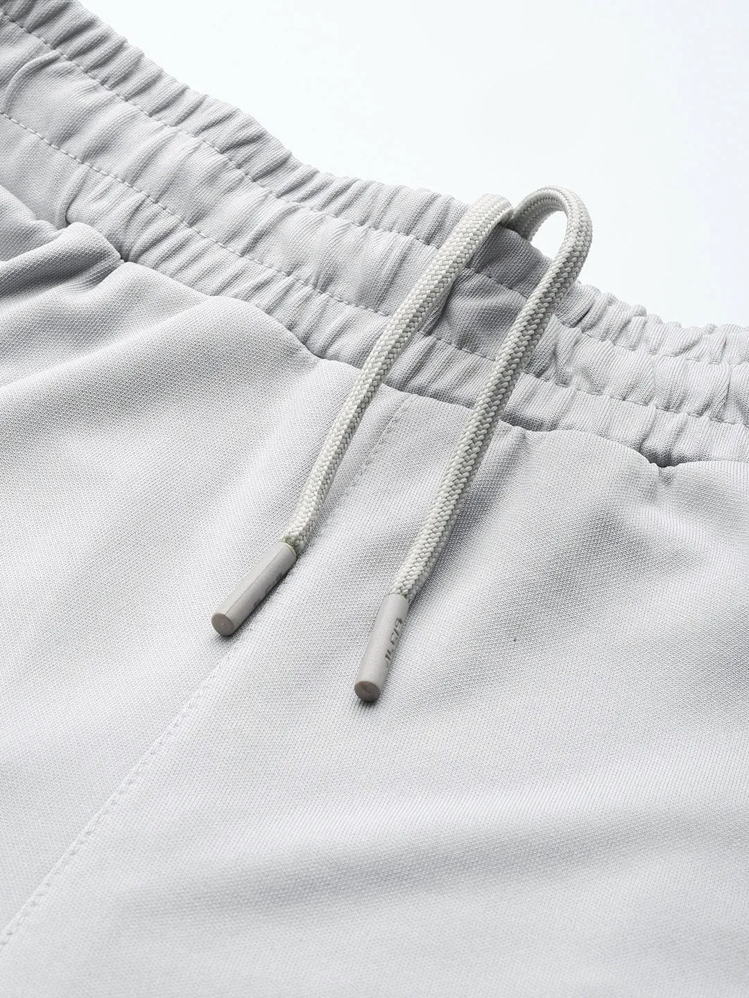 Alcis Men Grey Typography Track Pants Stretch Fit Core Essential