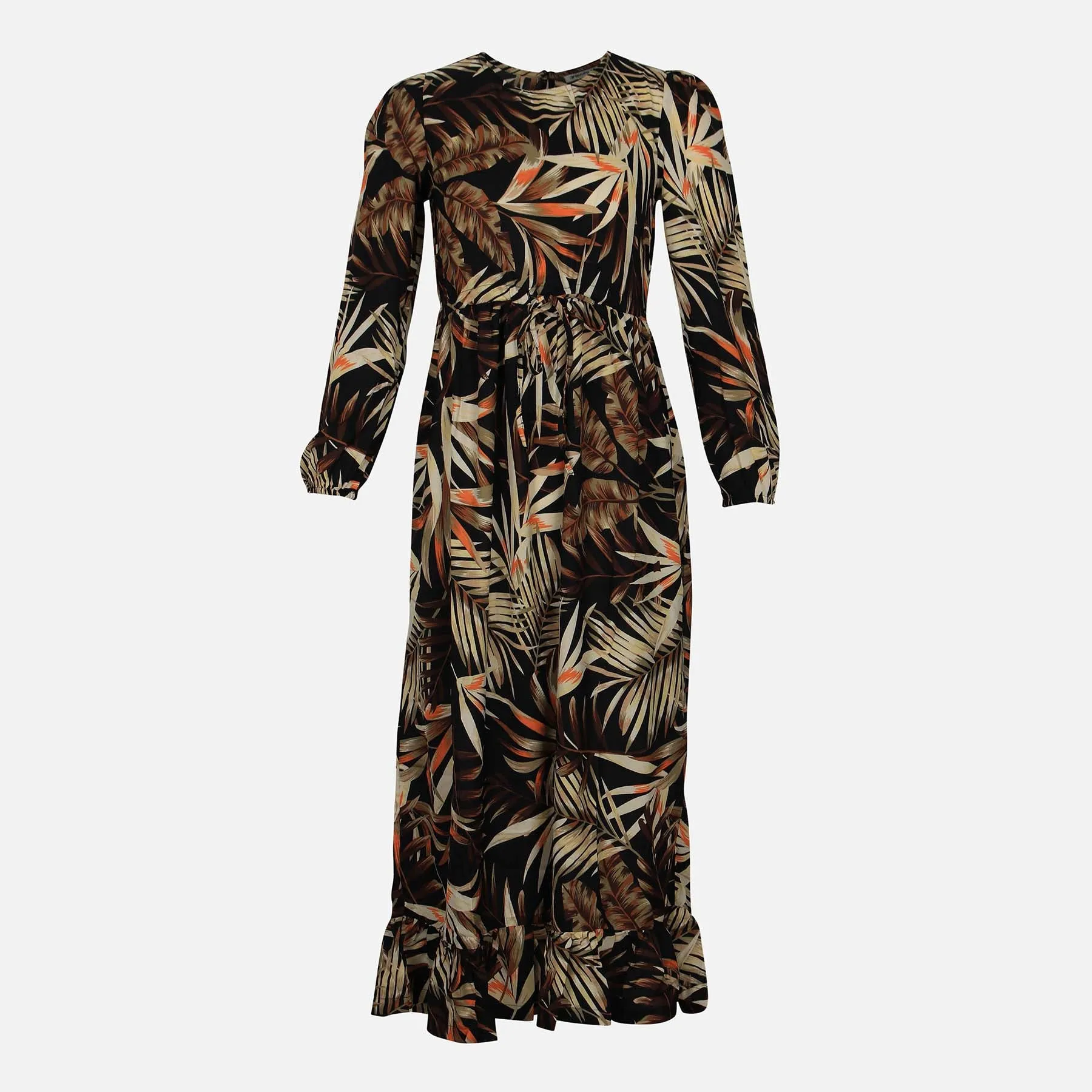 LADIES CASUAL PRINTED LONG DRESS Beauty Glow