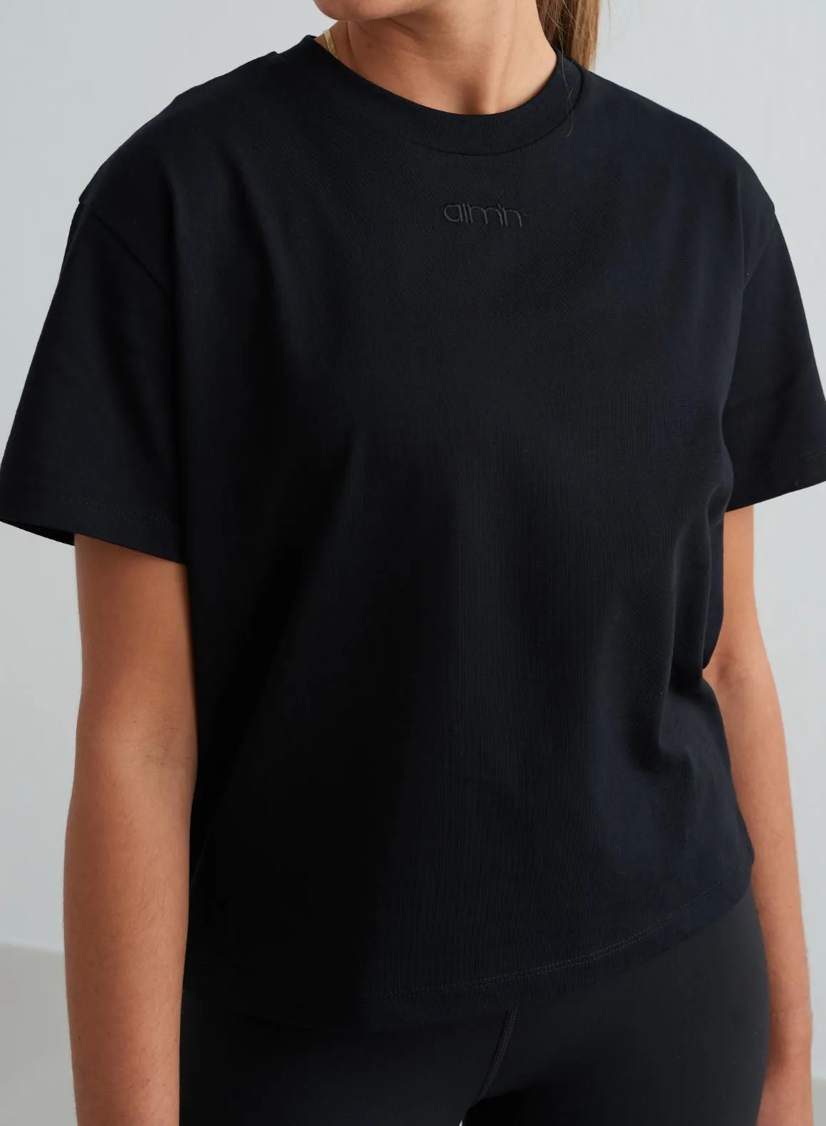 Black Boxy T-shirt Modern innovation WrinkleResistant