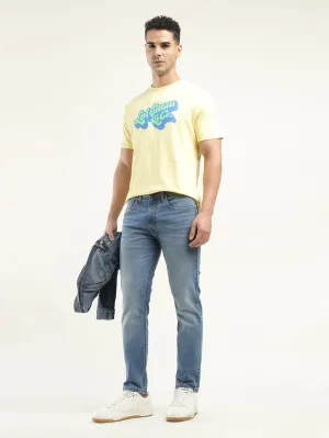 Permanent Crease Retention Men's 512 Indigo Slim Tapered Fit Mid Rise Jeans