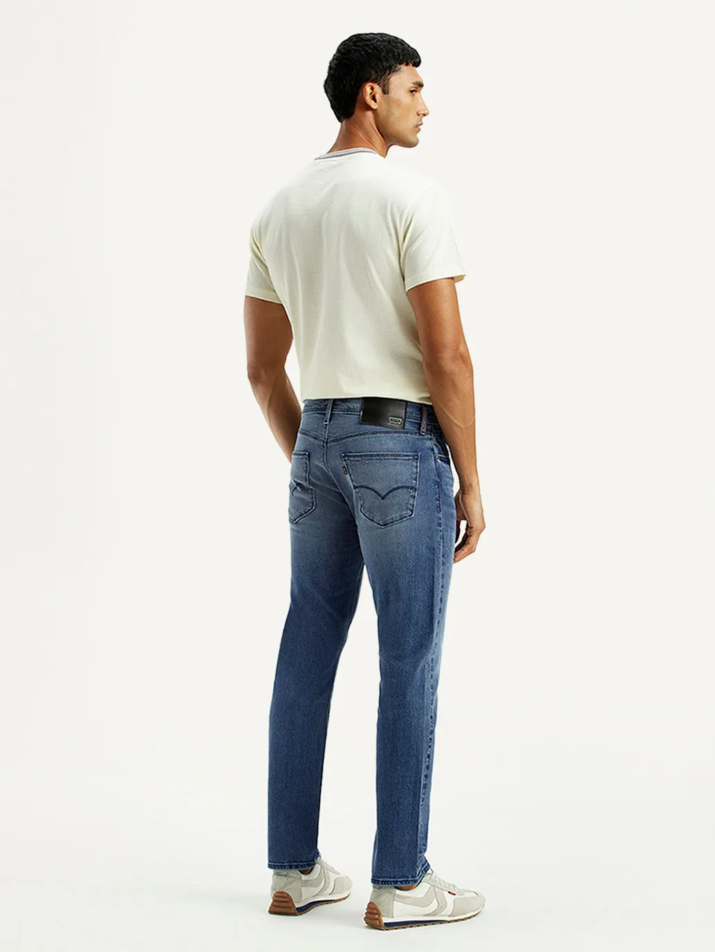 Men's Redloop 511 Dark Indigo Slim Fit Mid Rise Selvedge Jeans Casual Friday Picnic Style Nature Lover Stay Comfortable