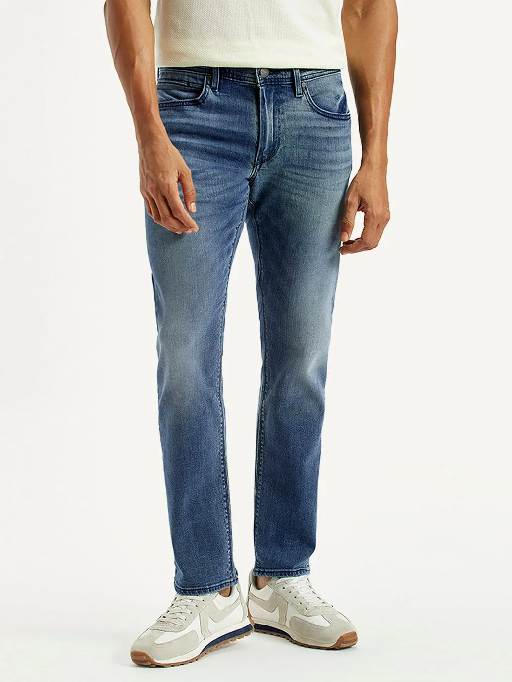 Men's Redloop 511 Dark Indigo Slim Fit Mid Rise Selvedge Jeans Slim Modern Balanced Wardrobe