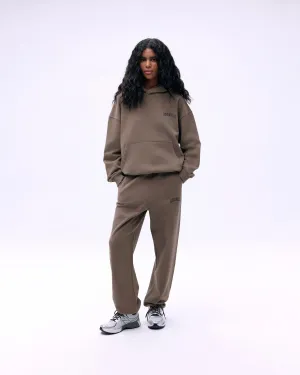 Walk Friendly Varsity Sweatpants - Cocoa Brown