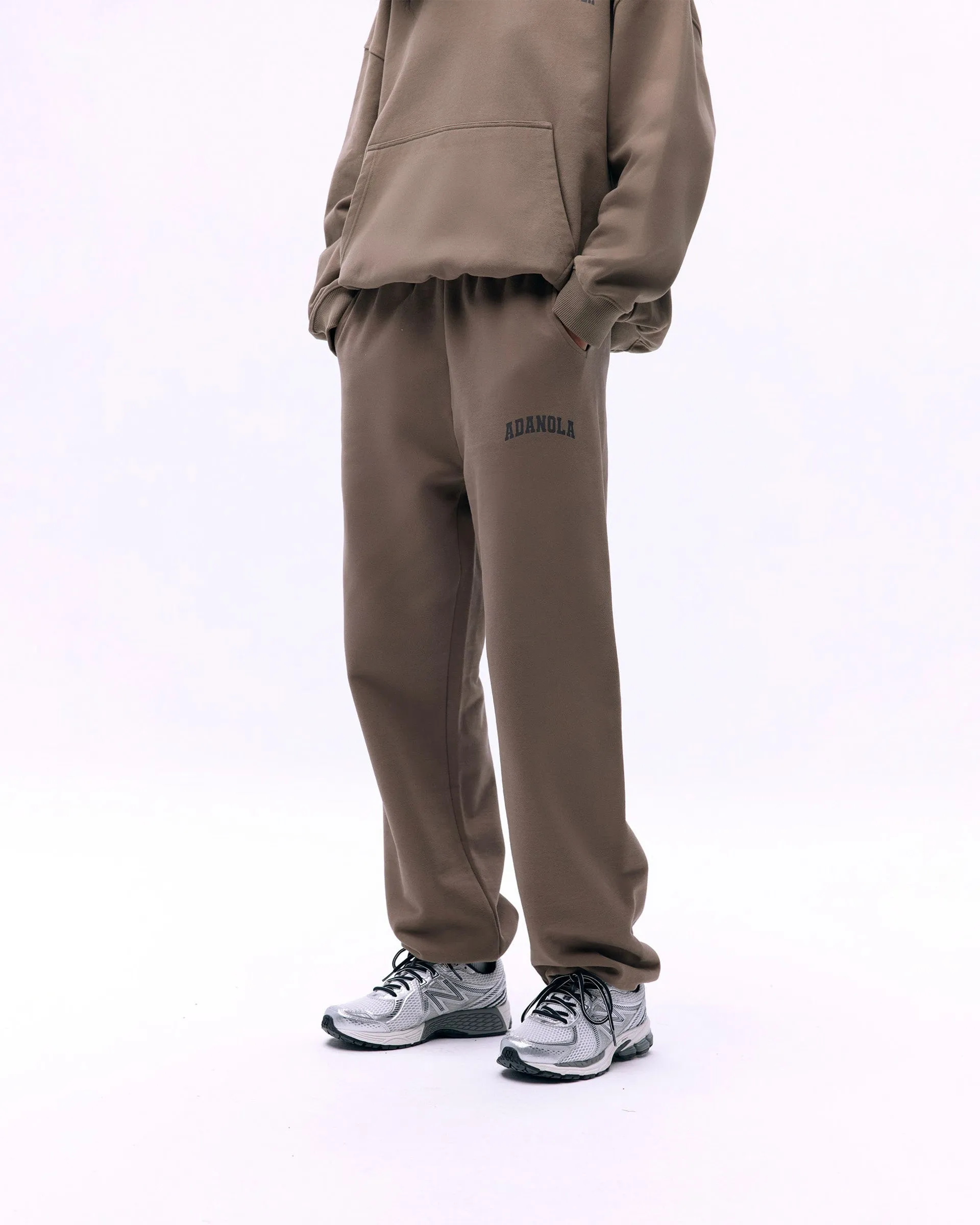 Sporty Style Modern Utility Varsity Sweatpants - Cocoa Brown