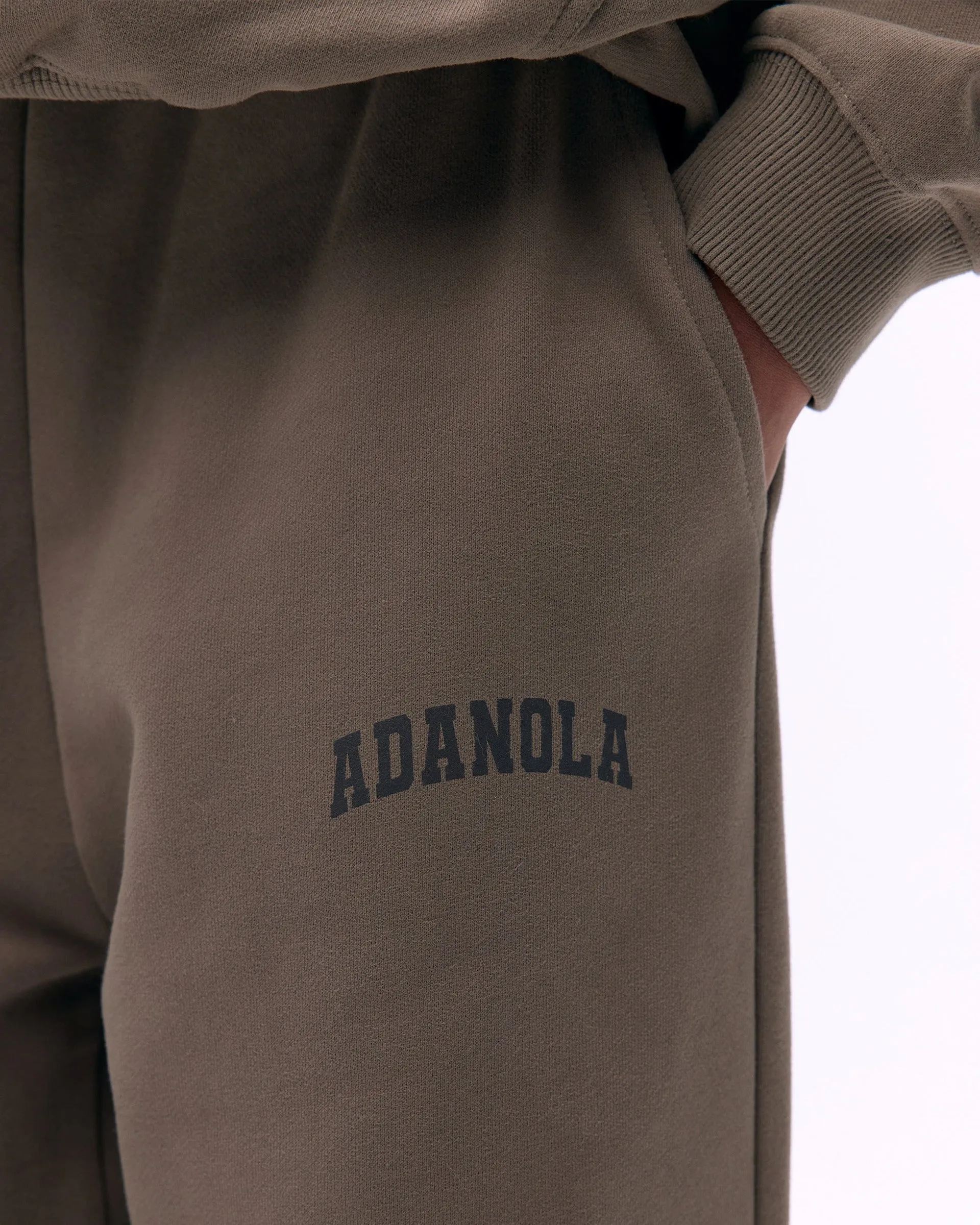 Ultra Soft Blend Varsity Sweatpants - Cocoa Brown