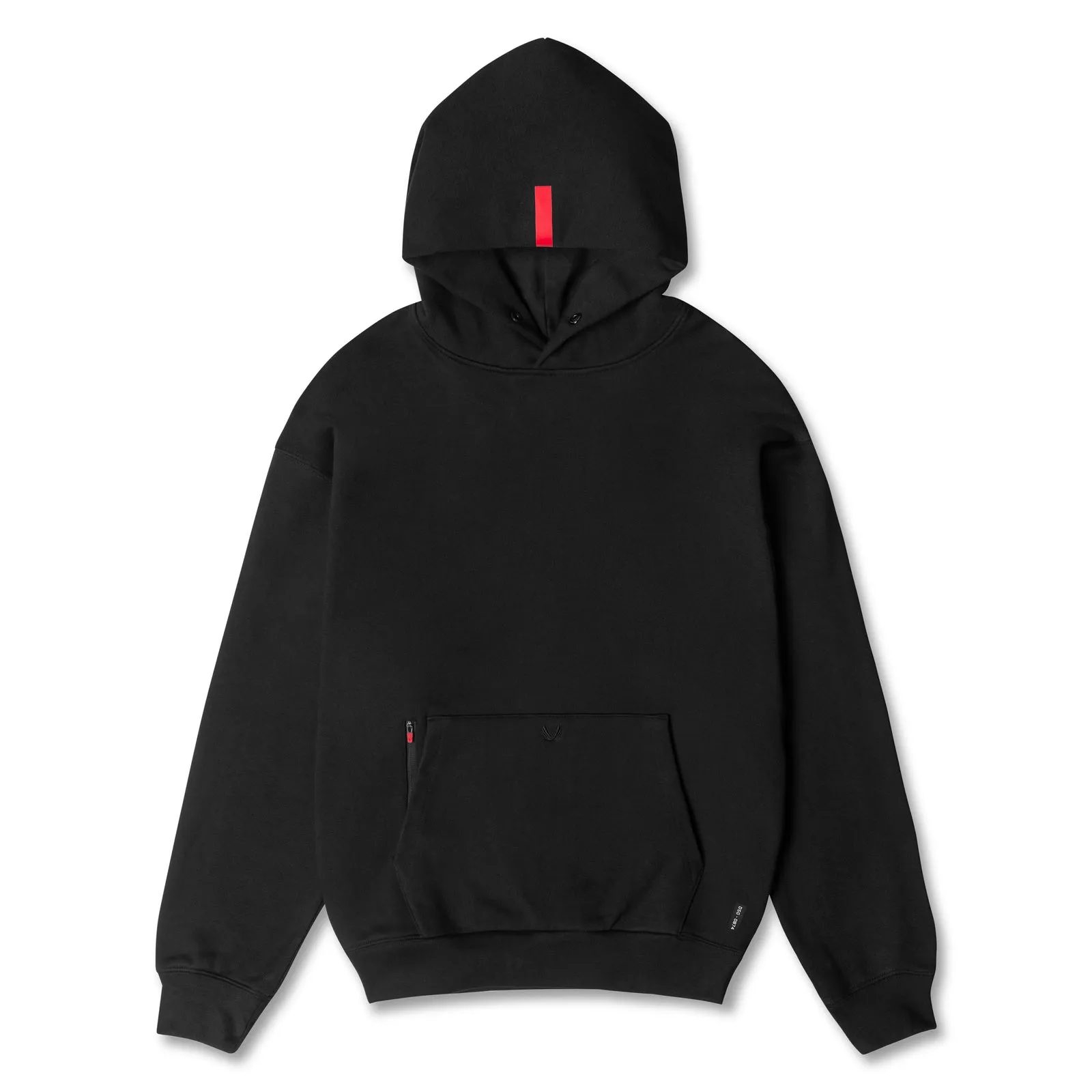 Mediterranean style 0874. Tech-Terry? Zip Pocket Hoodie - Black/Black "OTWR"