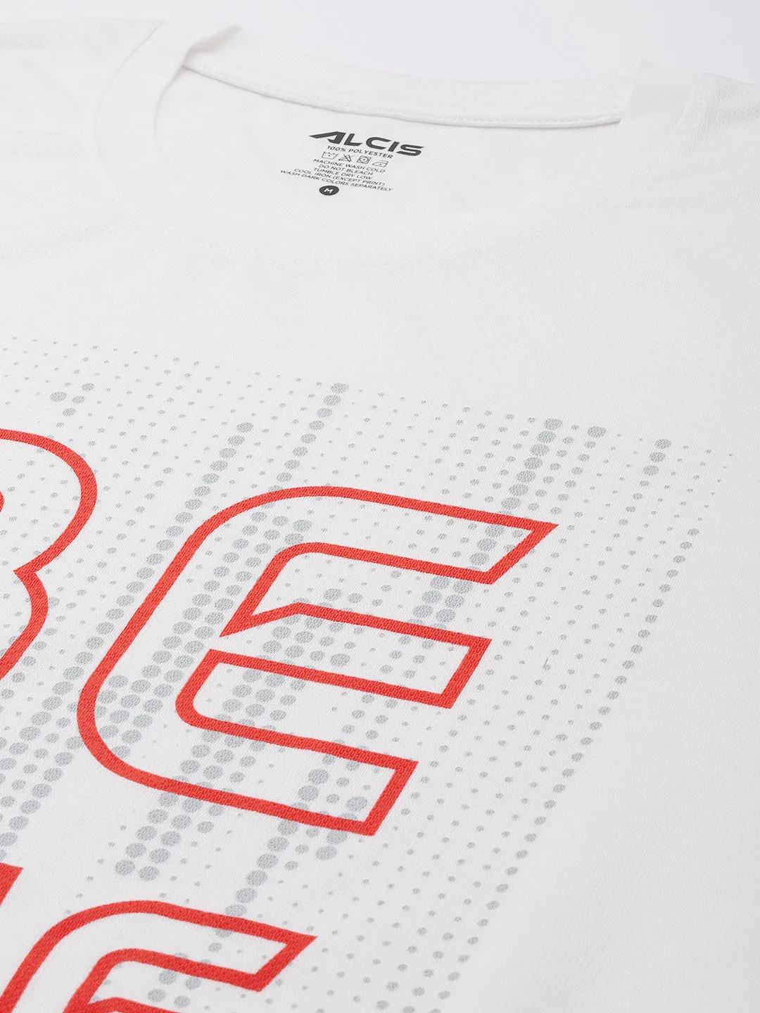 Pure Core Work Ready Alcis Men White Typography Printed Slim Fit T-shirt
