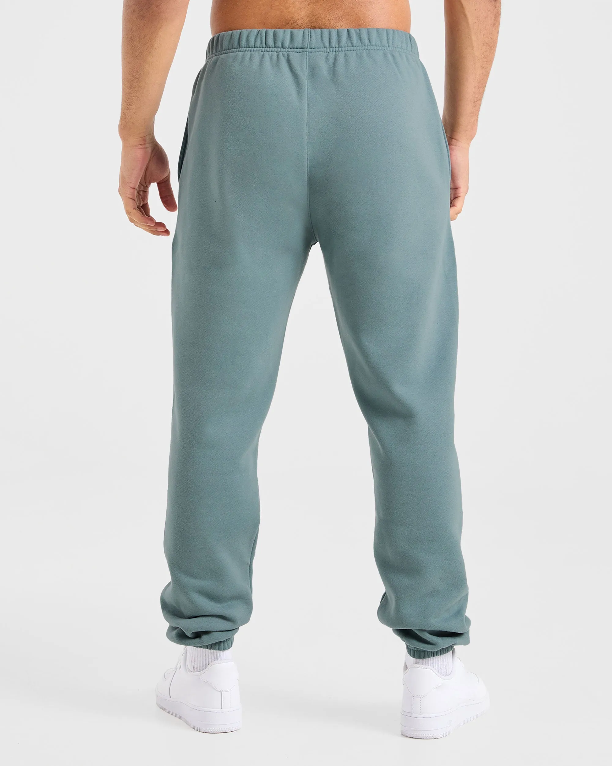 Essential Oversized Joggers - Dusty Blue Durable Fabric
