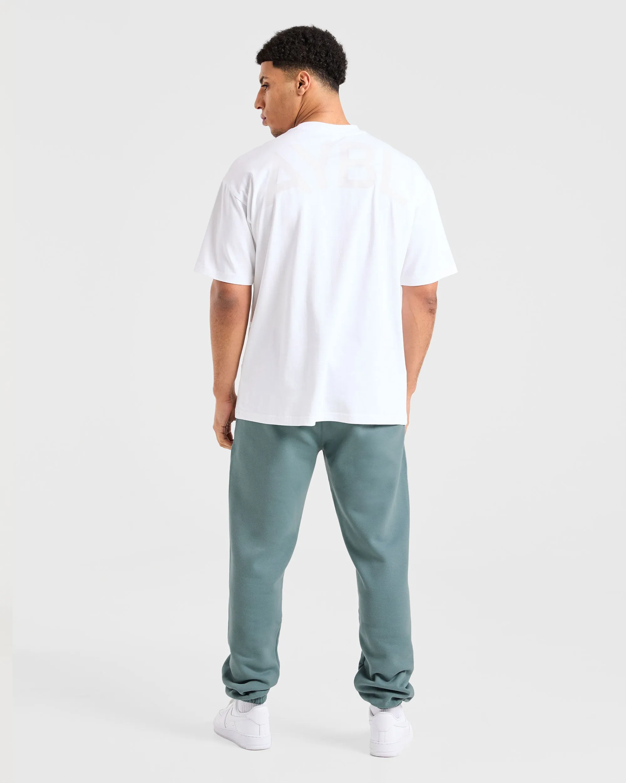 FrictionResistantEdging Smooth zipper closure Essential Oversized Joggers - Dusty Blue