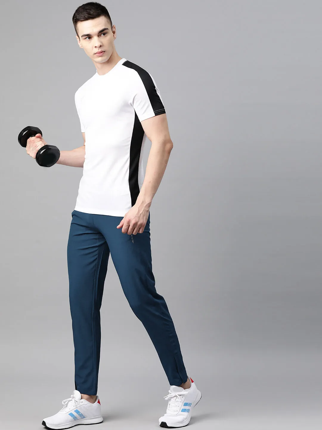 Alcis Men Dry Tech Slim Fit Sports Track Pants with Reflective Detail HighRiseWaistband Urban Look