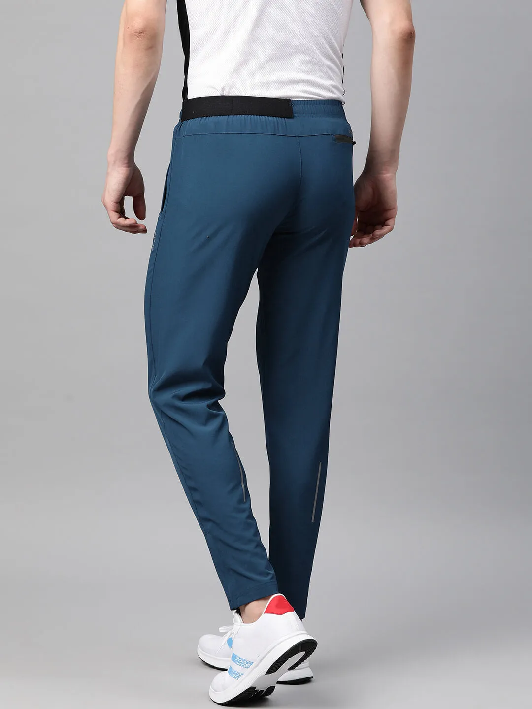 Easy Care Alcis Men Dry Tech Slim Fit Sports Track Pants with Reflective Detail