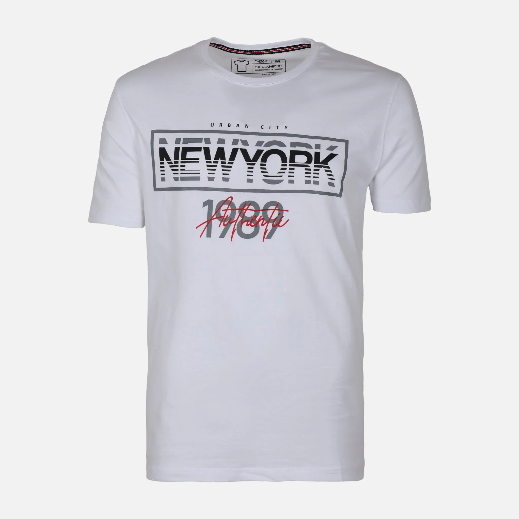 MEN GRAPHIC T-SHIRT ROUND NECK REGULAR FIT NonRestrictive Design