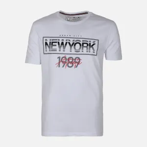 TearResistant Material Fall Mood MEN GRAPHIC T-SHIRT ROUND NECK REGULAR FIT