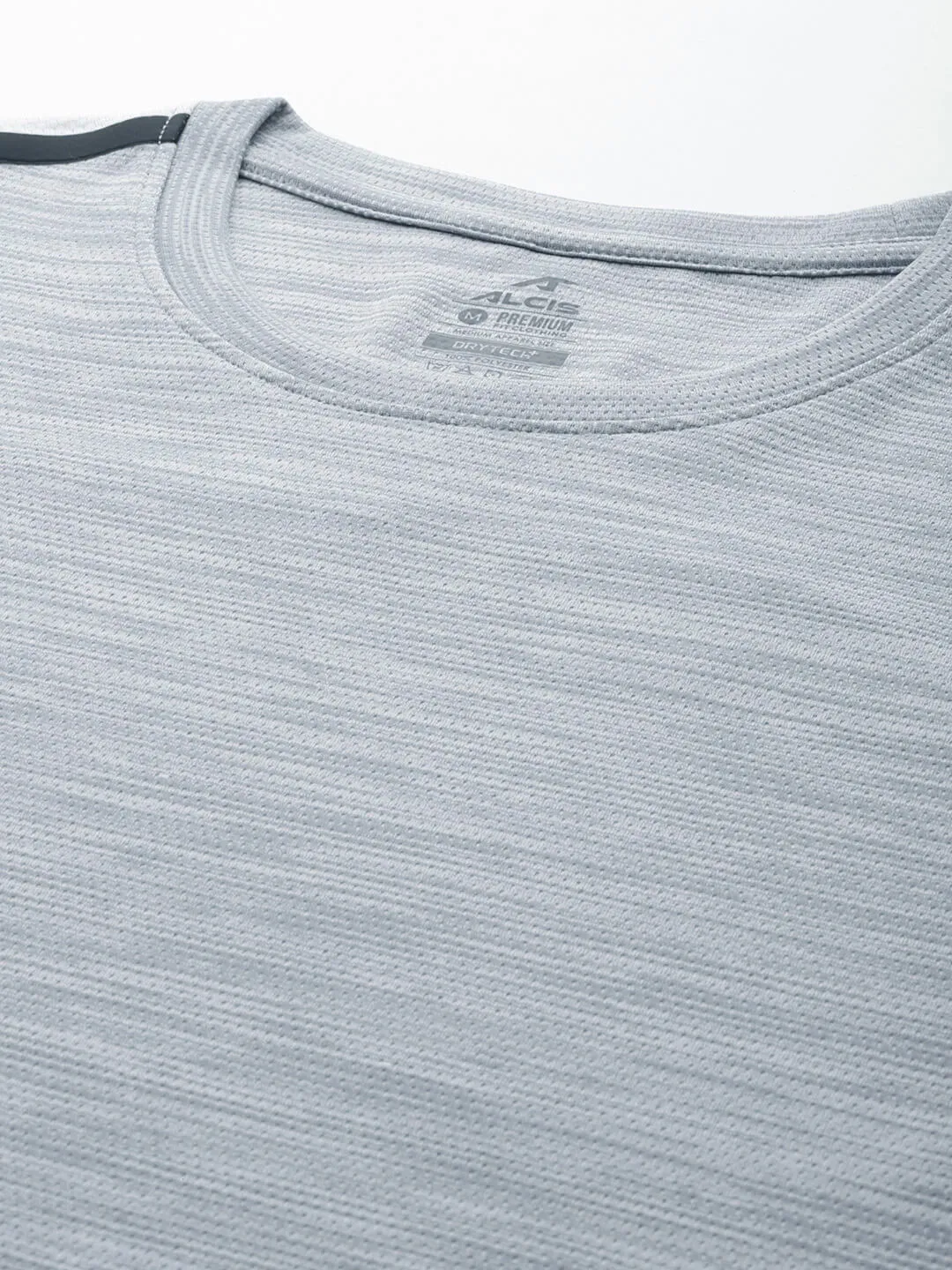 GentleWaistband HighVisibility Trim Alcis Men Colourblocked Dry Tech Slim Fit Sports T-shirt