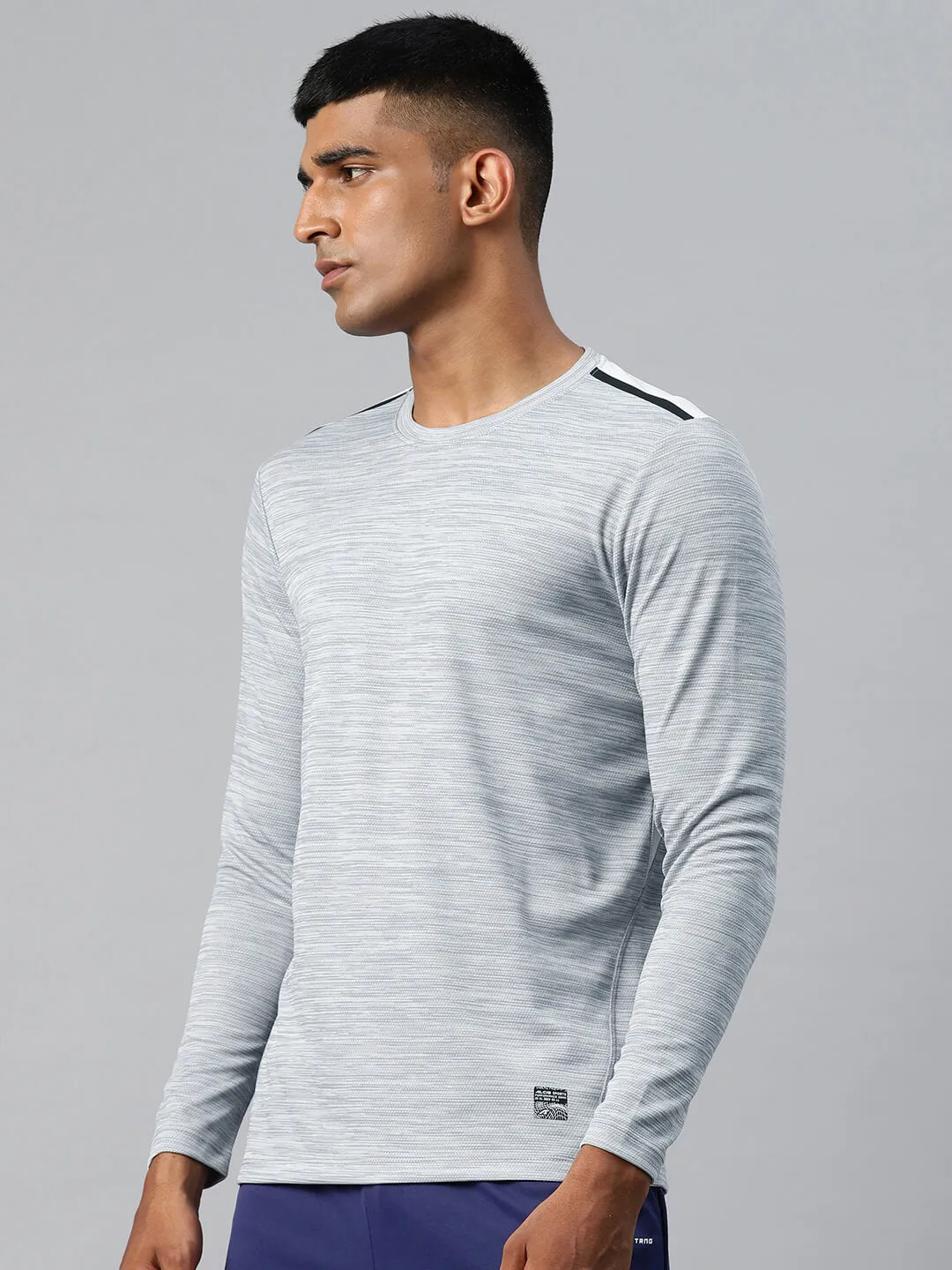 PrecisionTailoring Alcis Men Colourblocked Dry Tech Slim Fit Sports T-shirt