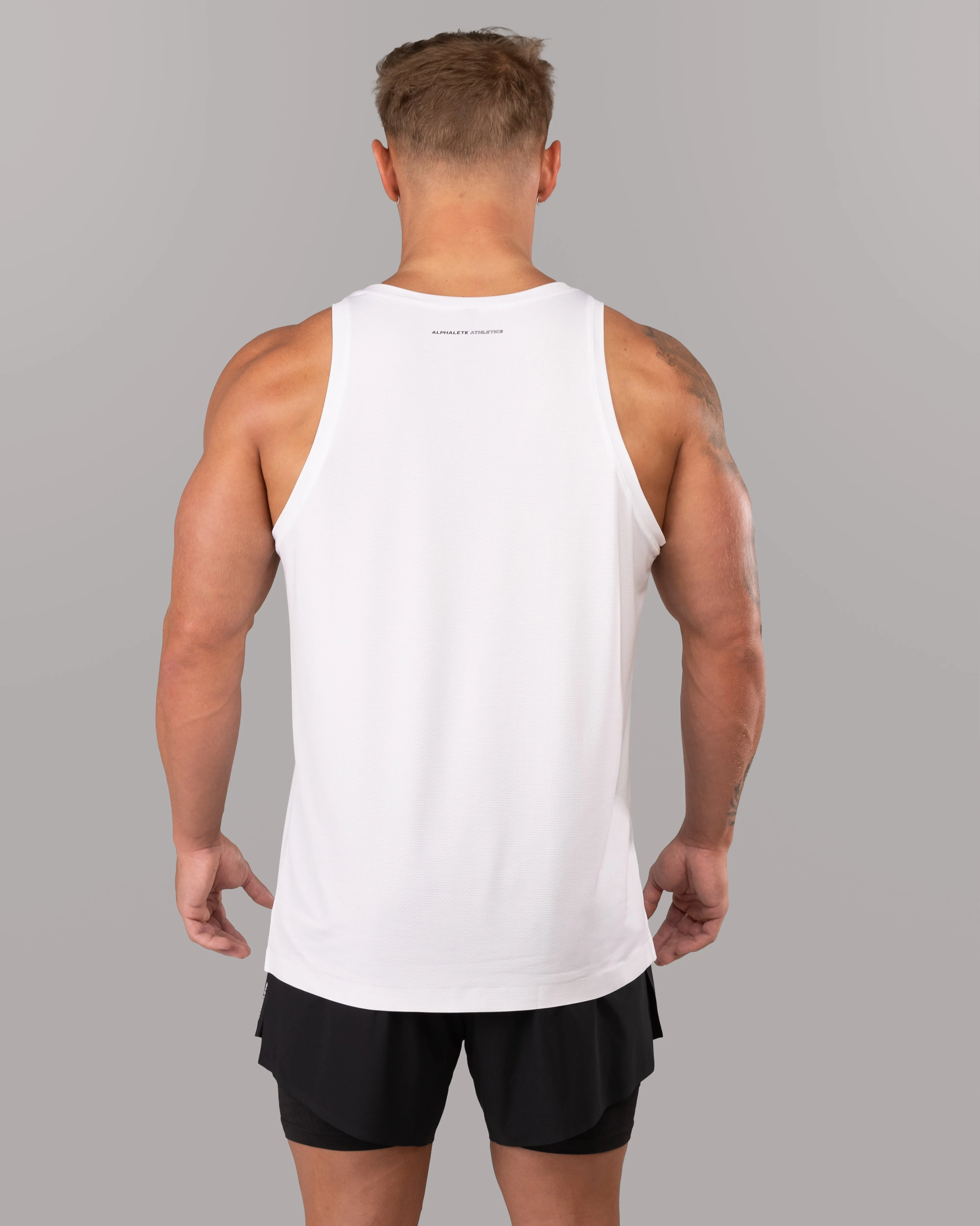 Reversible Wear Options Racer Tank - White