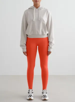 Reinforced Stitching Tangerine Shape Seamless Tights & Chunky Terry Hood Set