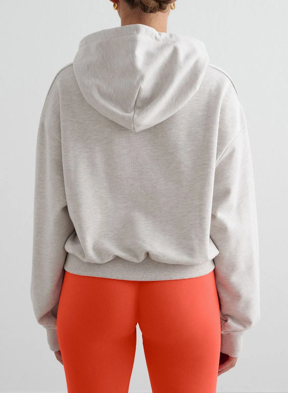 Eastern style dance attire Tangerine Shape Seamless Tights & Chunky Terry Hood Set
