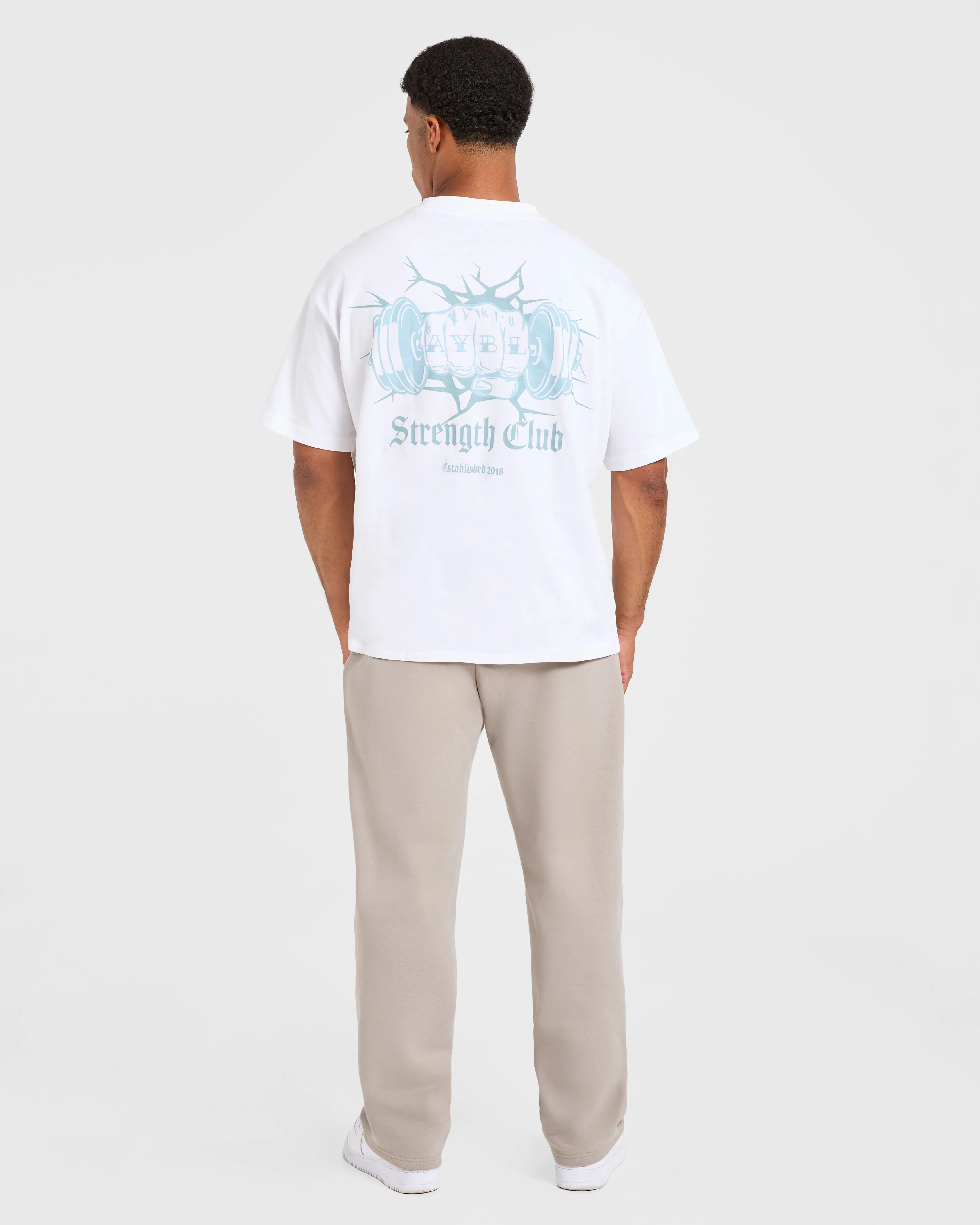 Essential Oversized Straight Leg Joggers - Stone Comfort-First Neutral Look