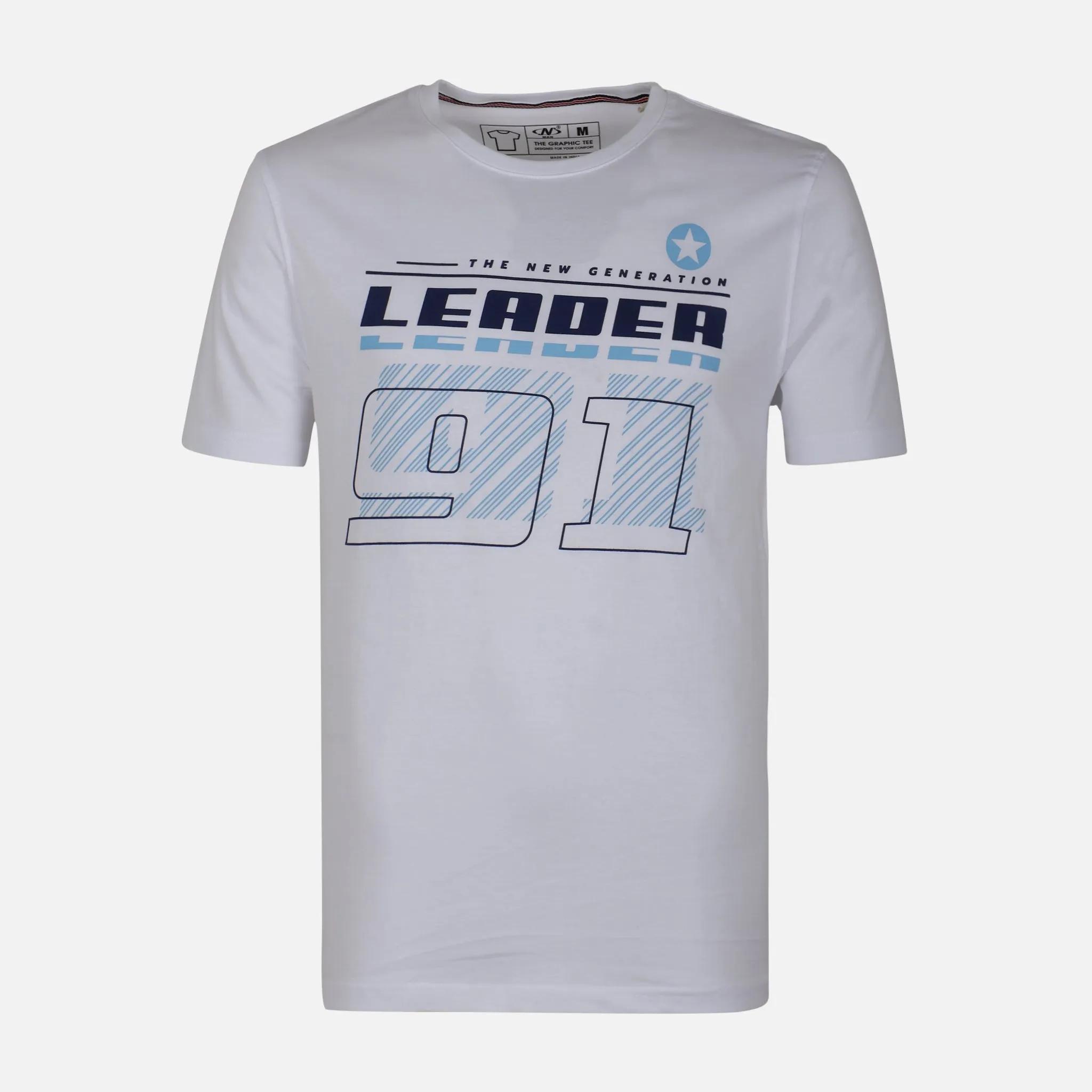 MEN GRAPHIC T-SHIRT ROUND NECK REGULAR FIT Colorfast Technology CoolingChannelFabric