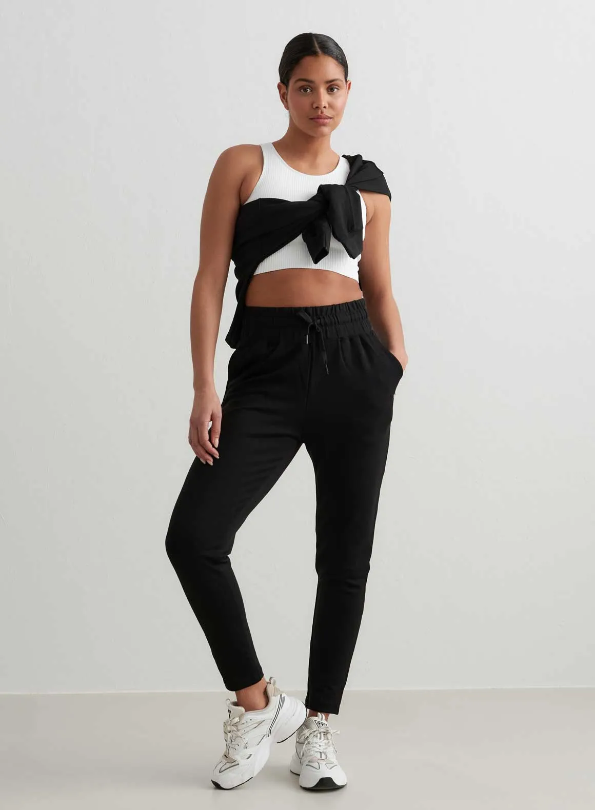 Black Comfy Modal Sweatpants AllDayCompression Moisture wicking