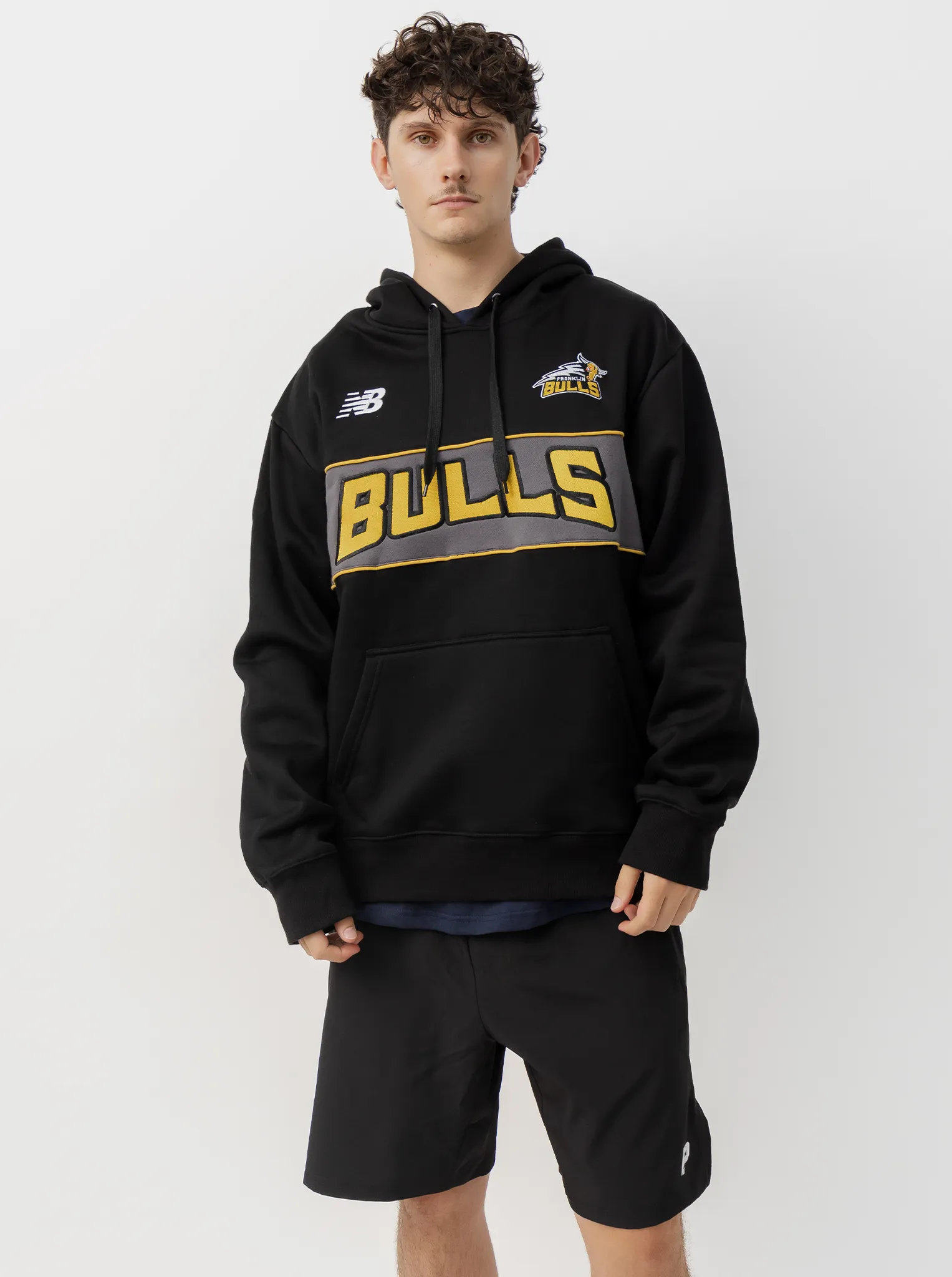 NZNBL Franklin Bulls Hoodie Mens Wool blend